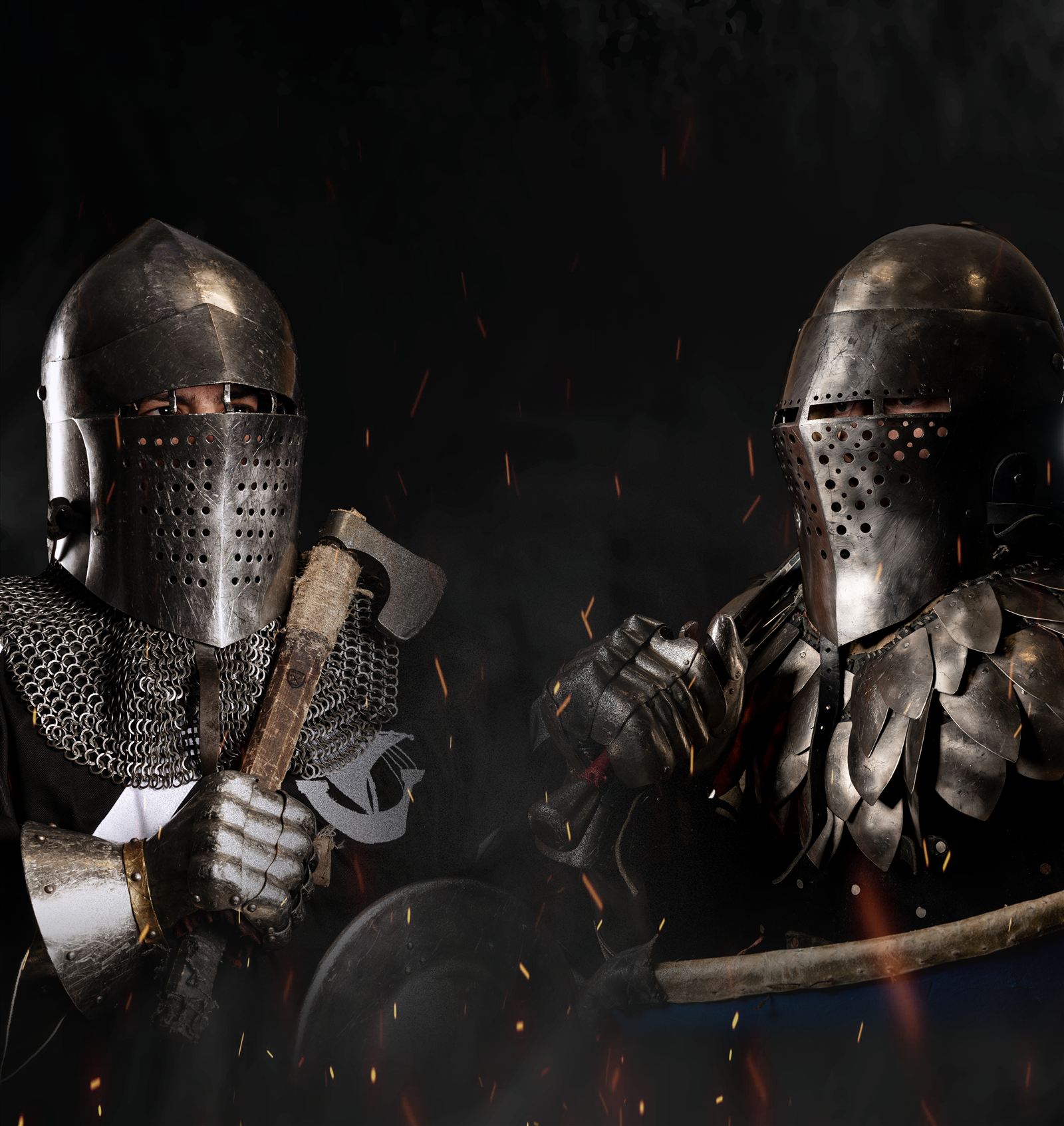 Béhourd en armure
