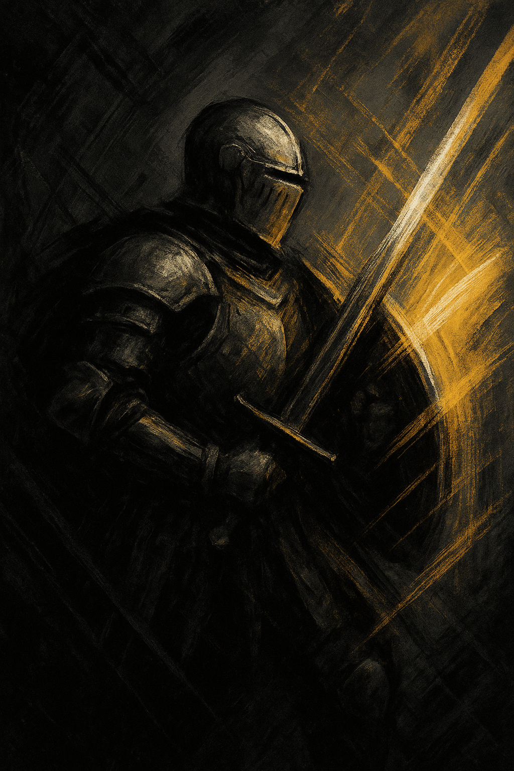 Béhourd en armure